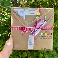 Image 1 of Golden Bloom Themed | Blind Date with a Canvas™ | DIY Kit