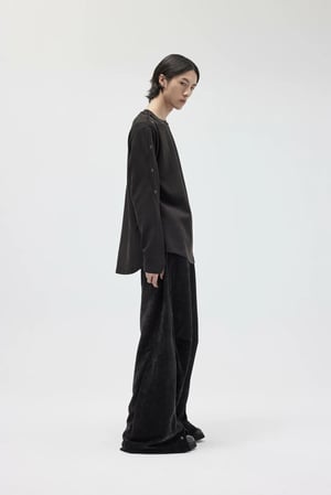 Image of EQUALNEAR - Astro Henley Sweatshirt (Black)
