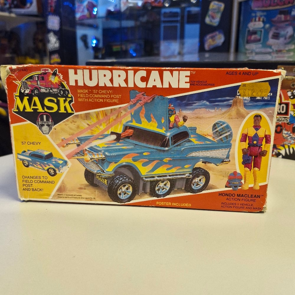 Vintage M.A.S.K. Hurricane Vehicle with Honda Maclean Figure
