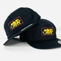 "Elephant Frame" Black 5 Panel Hat