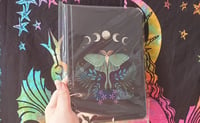 Image 1 of "Lunar Moth" A5 Notebook