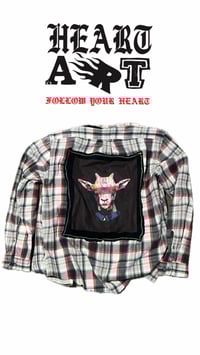 Image 2 of Forever flannel white black 