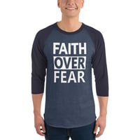 Image 4 of Faith Over Fear Classic Raglan Shirt