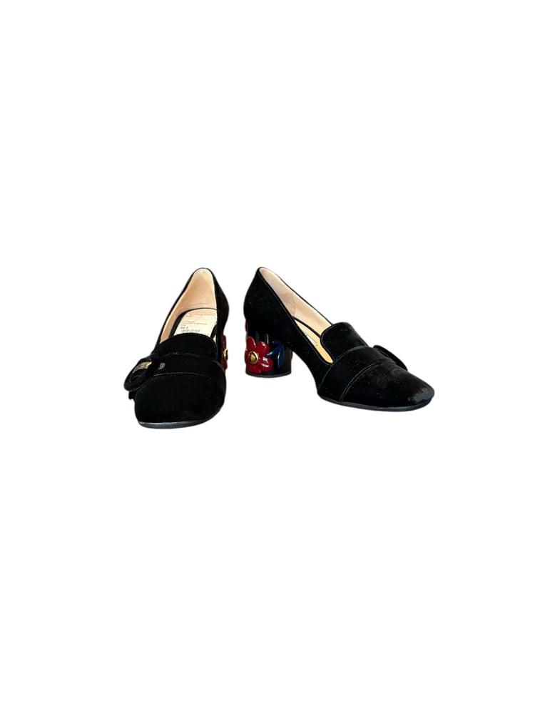 Image of Prada Size 36.5 Velvet Shoes 6-1688