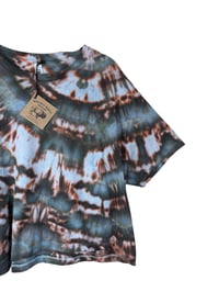 Image 2 of 2XL Crop Tee in Ember Ice Dye 