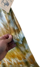 Image 8 of L Woven Wide-Leg Jumpsuit with Pockets in Earthy Golden Agate Ice Dye