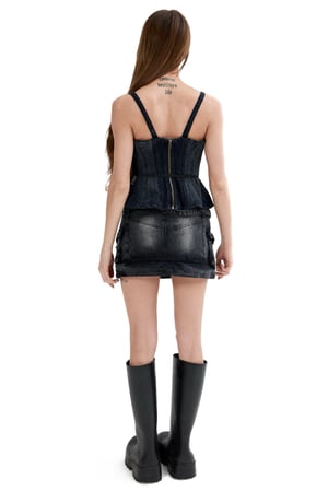 Image of K16CH1 - Flared Convertible Maxi Skirt