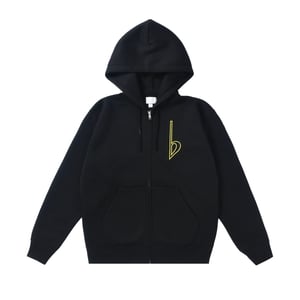 Arc Logo Zip-Up Hoodie (Black)