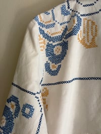 Image 11 of Blue embroidered shirt (m/l)