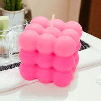 Image 4 of Strawberries & Cream Pillar Candle