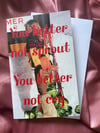 You better not Sprout Christmas card