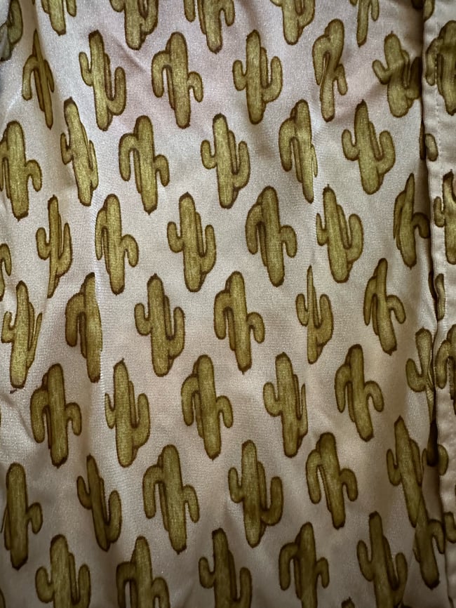 70s saguaro cactus blouse