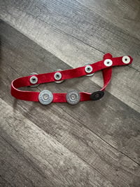 Suede metal choker