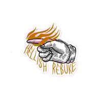 Hellish Rebuke sticker