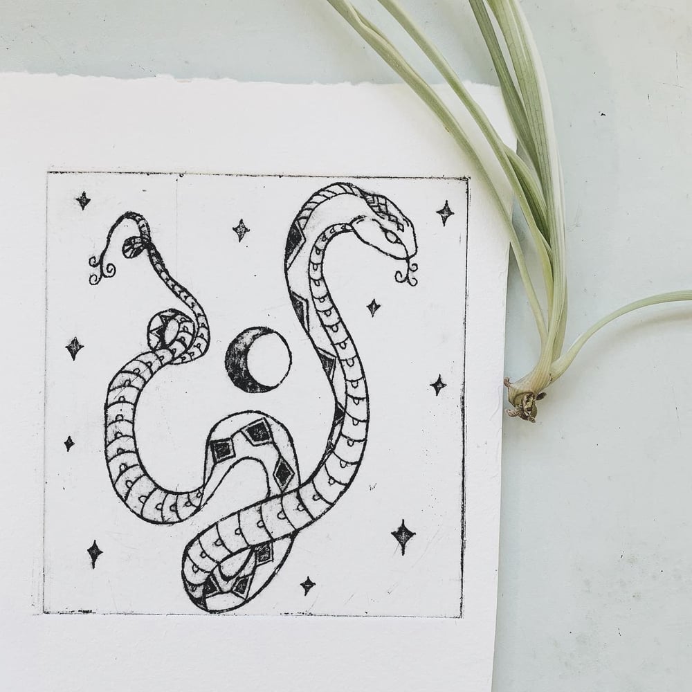 Image of Adder Etching