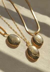 Image 1 of Golden Cowgirlie Pendant & Chain Set