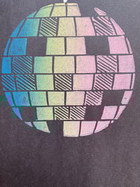 Image 3 of 'Disco Ball Soul' blockprint