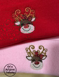 Image 1 of Girl Raindeer Beanies