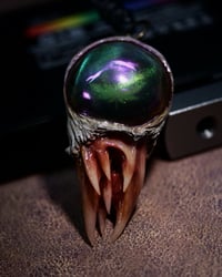 Image 2 of Chroma Fang Relic Pendant - 2" Handmade Color-Shift OOAK