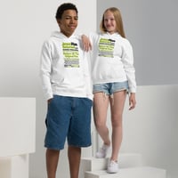 Image 1 of Jesus Has Returned .com Youth heavy blend hoodie