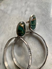 Image 2 of Ocean Jasper Hanging Hoops