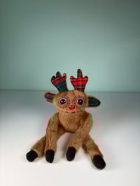 Image 2 of Mini Minky Weighted Reindeer