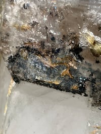 Image 16 of Large Included Quartz Point With Golden Rutile Madagascar #2700 