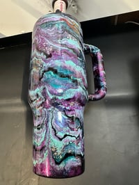 40oz mashup teal purple glitter