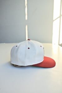 Image 3 of Reworked LÁ Patch Hat (90s Deadstock Base) Goyard–White x Burgundy