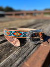 Brian Aztec Pattern Beaded Belt