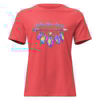 Image 5 of Women's Relaxed T-Shirt, Follow Your Arrow, Western, Boho, Feathers Tee