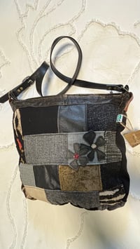 Image 1 of Patchwork Messenger Bag - Coal