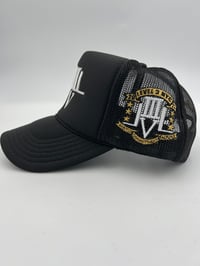 Image 2 of LVL3 NYC BLACK TRUCKER HAT