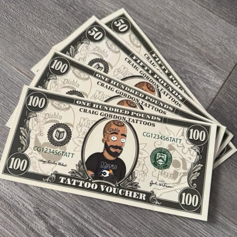 Image of TATTOO VOUCHERS