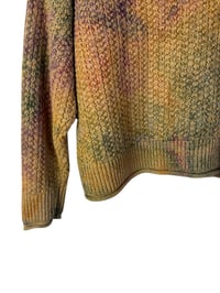 Image 4 of ♻️ UPCYCLED M Chunky Knit Sweater in Subtle Overdyed Ice Dye