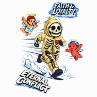 Image 3 of Faith & Loyalty “Eternal Conflict” Puffer Suit (Tan)