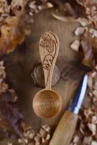 Image 1 of Oak and Mushroom-Coffee Scoop