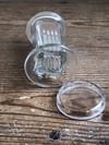 Lab glass coplin slide staining jar