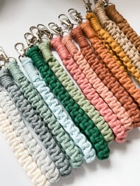 Image 1 of Macrame Wristlet Keychain 