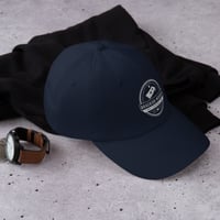 Image 10 of Brackish Wooder Cornhole Dad Hat – Custom Boards & Bags Logo | Adjustable Cotton Twill Cap