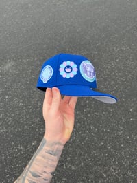 Image 1 of  TRI TONE ROYAL CHICAGO CUBS CUSTOM FITTED CAP