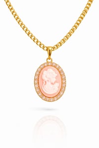 Image 2 of Blush Cameo Pendant Necklace 