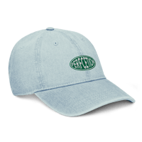 Image 1 of Perfcetion Oval Cap - Green/White on Denim