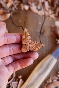 Image 6 of Oak and Acorn Special~Pendant Necklace 