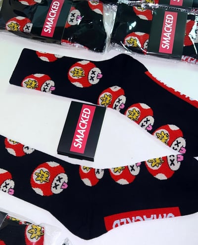 Image of SMACKED SHROOM SOCKS 