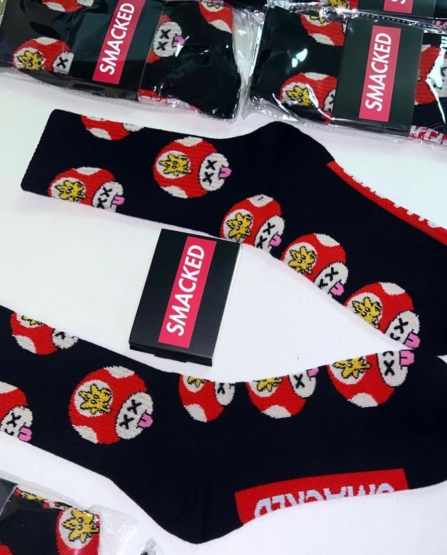 Image of SMACKED SHROOM SOCKS 