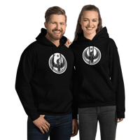 Image 2 of Unisex Gildan Hoodie - Rebel Loon White