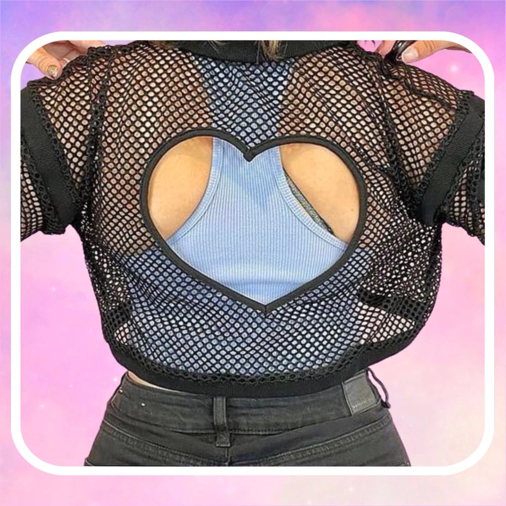 Image of ATZ Fish Net Zip Top : PRE-ORDER