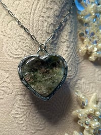 Image 2 of “Cailleach‘s Garden” Lodalite Garden Quartz Heart