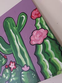 Image 2 of Large Cactus Painting